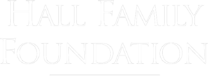 Hall Family Foundation White Logo