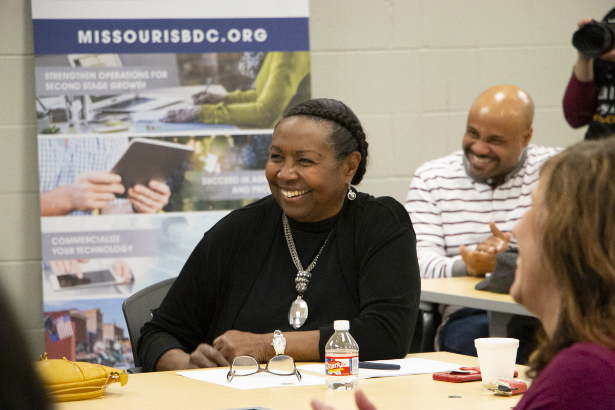 Urban Business Growth Initiative recipients engage in an activity 