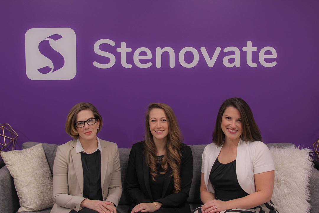 Stenovate founders pose for a photo