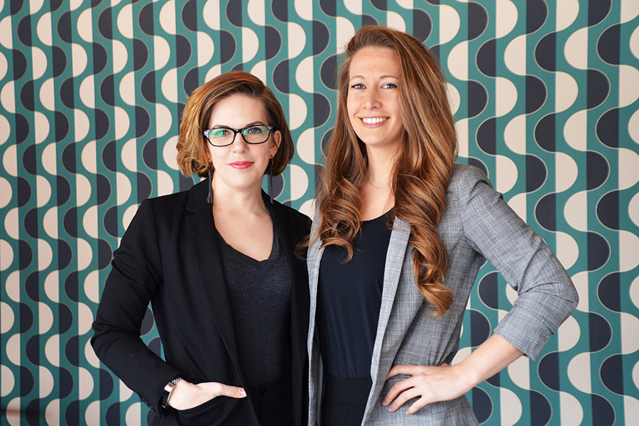 Lee Zuvanich (left) and Lauren Lawrence (right) of Stenovate
