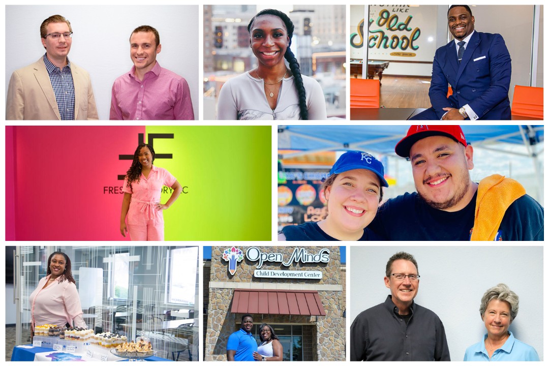 A collage of Kansas City entrepreneurs