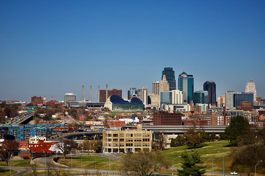 A view of downtown Kansas City, Missouri.