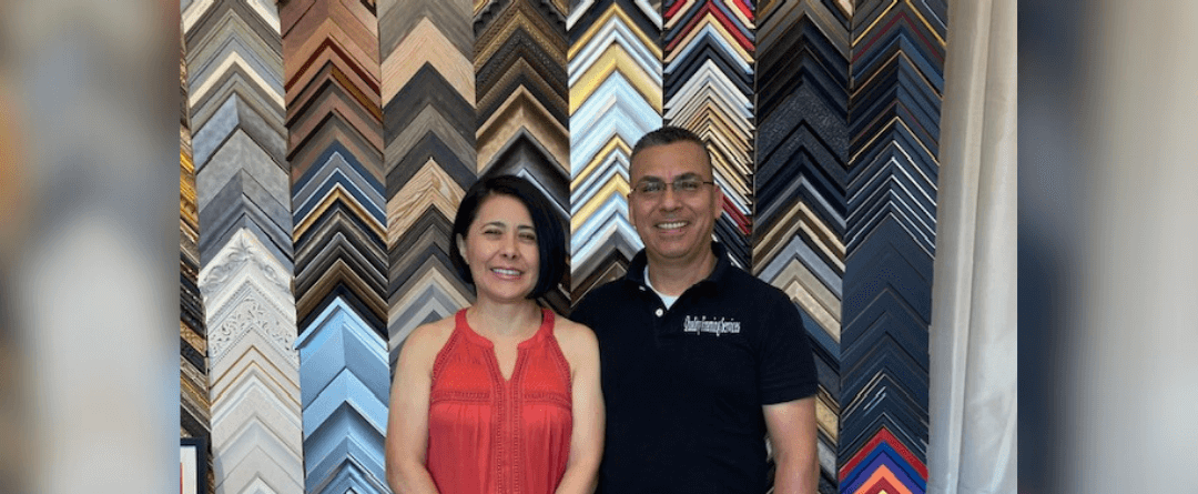 Carolina and Pedro Morales of Quality Framing and Art in Mission, Kansas